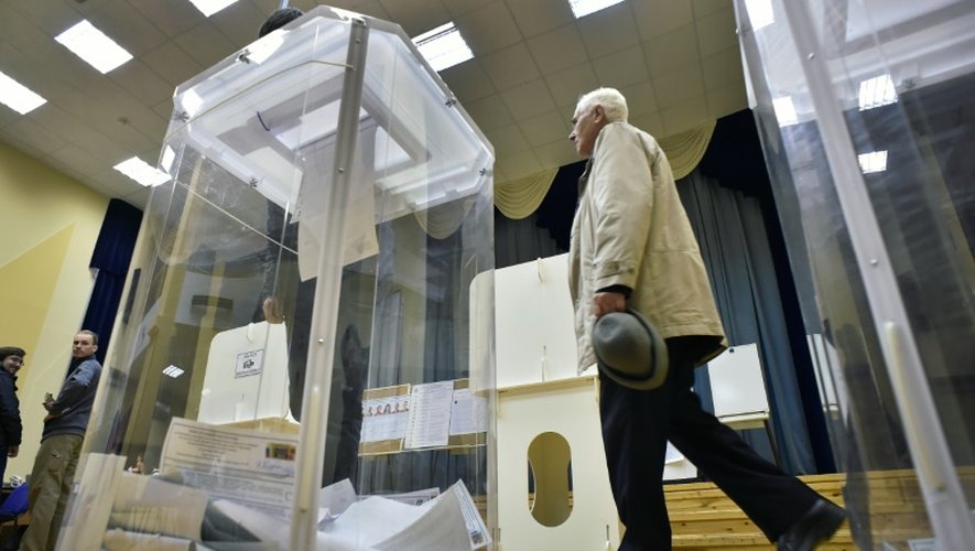 Un bureau de vote à Moscou le 18 septembre 2016