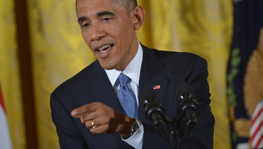 Le président américain Barack Obama s'exprime lors d'une conférence de presse à Washington, le 5 novembre 2014