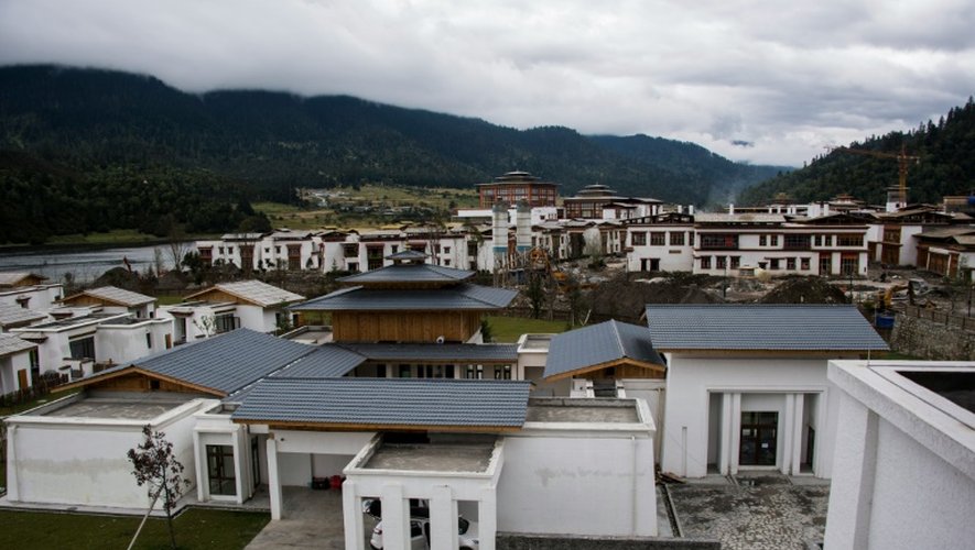 Un chantier à Lulang près de Nyingchi dans la région autonome du Tibet en Chine le 13 septembre 2016
