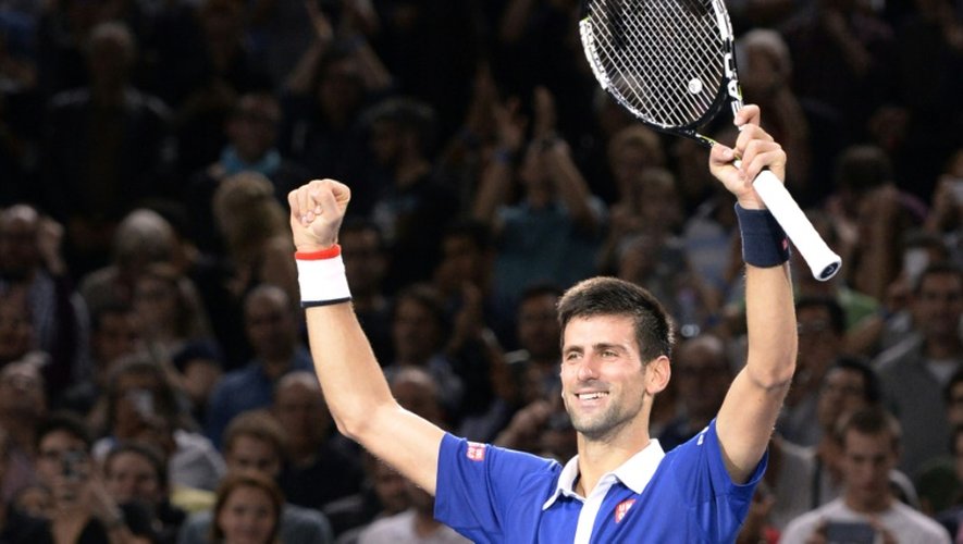 Novak Djokovic vainqueur du Masters 1000 de Paris-Bercy aux dépens d'Andy Murray, le 8 novembre 2015