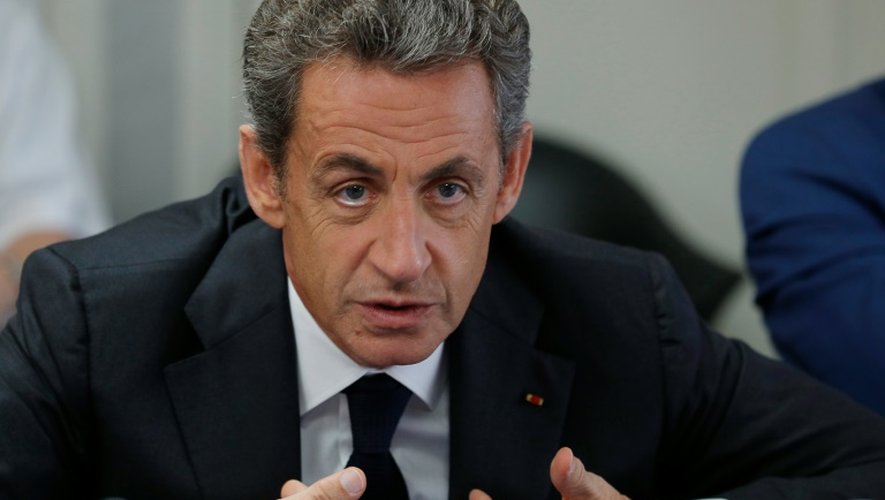 Nicolas Sarkozy, candidat à la primaire de la droite pour 2017, le 19 septembre 2016 à Franconville (Val-d'Oise)