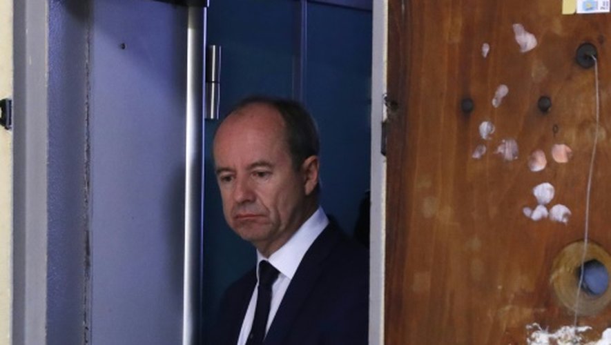 Le ministre de la Justice Jean-Jacques Urvoas à la prison de Fresnes le 20 septembre 2016