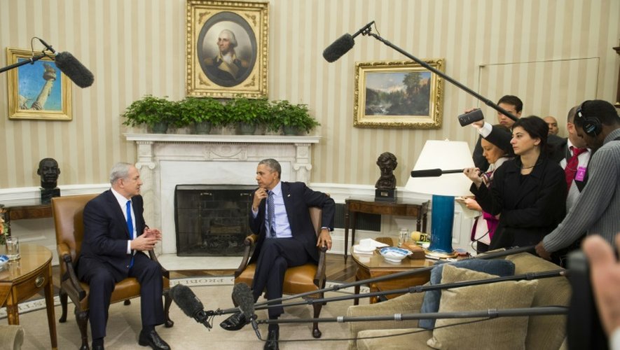 Benjamin Netanyahu reçu par Barack Obama le 9 novembre 2015 à la Maison Blanche à Washington