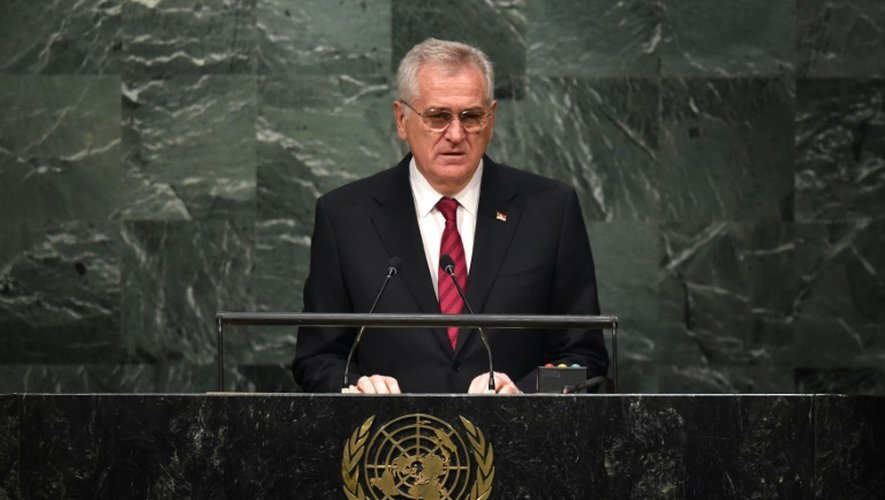Le président serbe Tomislav Nikolic le 27 septembre 2015 à l'Onu à New York