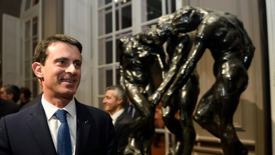 Manuel Valls visite le musée Rodin à Paris le 9 novembre 2015