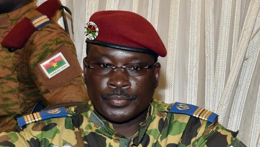 Le lieutenant-colonel Isaac Zida à Ouagadougou au Burkina Faso le 1er novembre 2014