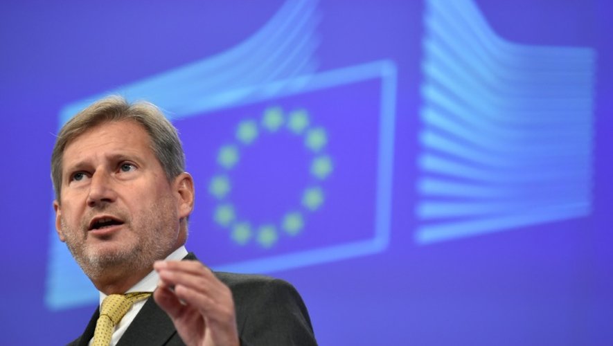 Le commissaire européen à l'Elargissement, Johannes Hahn, le 17 septembre 2015 à Bruxelles