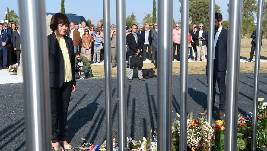 Carole Delga, présidente de la région Occitanie lors de la commémoration de l'explosion du complexe chimique AZF, le 21 septembre 2016 à Toulouse