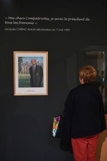 Au "Musée du Président Jacques Chirac" de Sarran, en Corrèze, le 21 septembre 2016