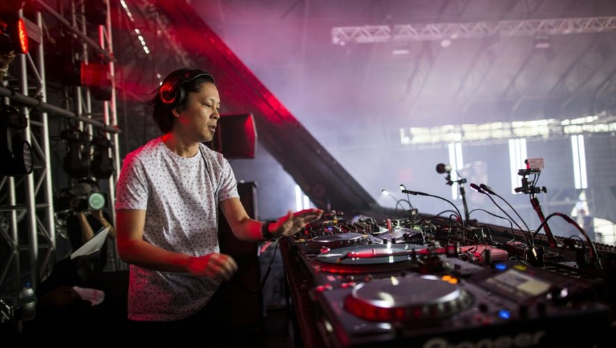 Le DJ et producteur japonais Ken Ishii, le 19 septembre 2016 à l'Ultra Music Festival de Tokyo