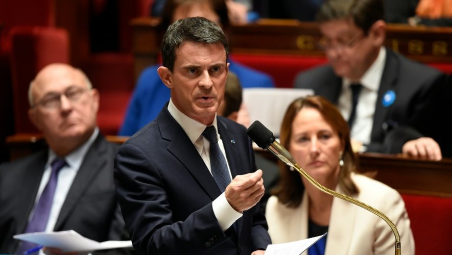 Le Premier ministre Manuel Valls à l'Assemblée nationale, le 10 novembre 2015 à Paris