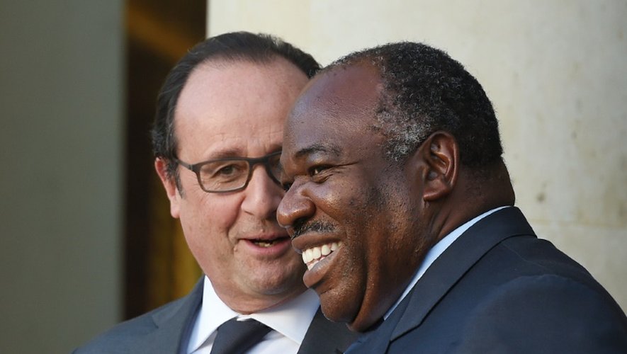 François Hollande et Ali Bongo à Paris le 10 novembre 2015