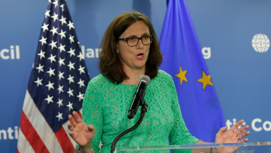 La commissaire européenne au Commerce, Cecilia Malmström, le 29 juin 2016 à Washington