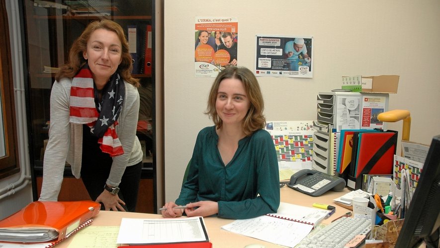 Sandrine Alet, responsable du service apprentissage de la chambre de métiers, et Claire Cinq.