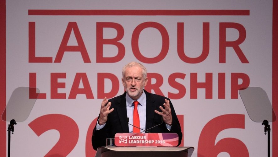 Le leader travailliste Jeremy Corbyn, le 24 septembre 2016 à Liverpool
