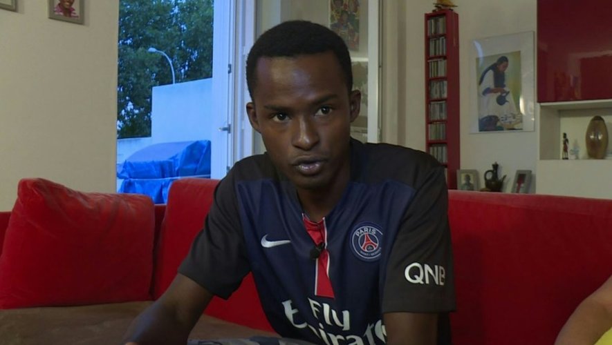 Oumar, Guinéen de 16 ans, témoigne, le 22 septembre 2016, de son accueil depuis huit mois dans une famille nantaise