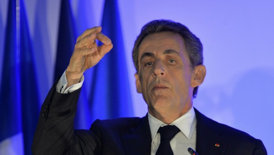Nicolas Sarkozy le 9 novembre 2015 à Andard