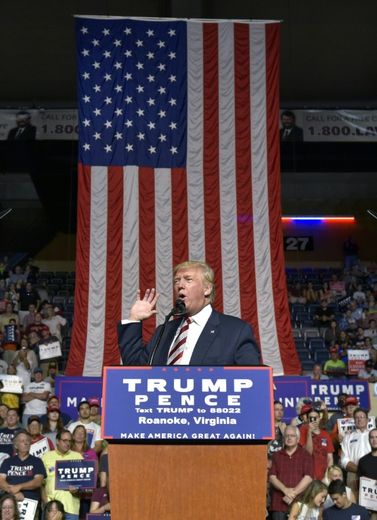 Donald Trump, le 24 septembre 2016 à Roanoke en Virginie