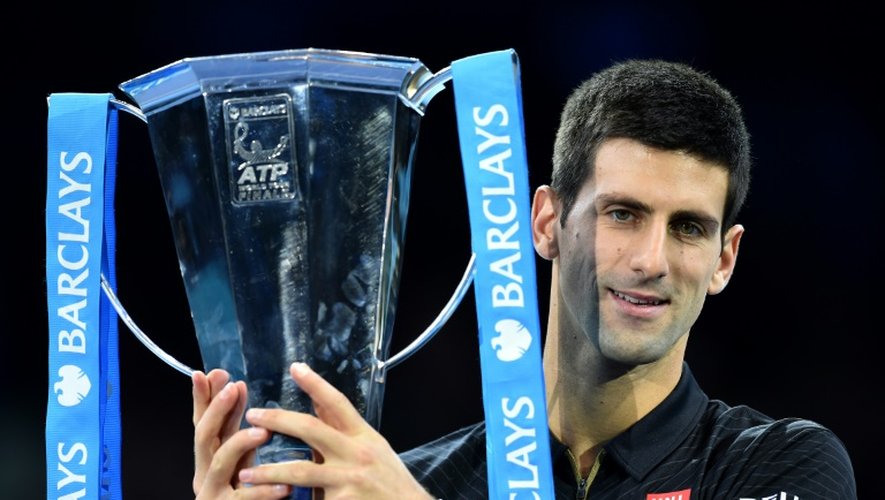 Le Serbe Novak Djokovic après sa victoire dans la précédente édition du Masters de Londres, le 16 novembre 2014