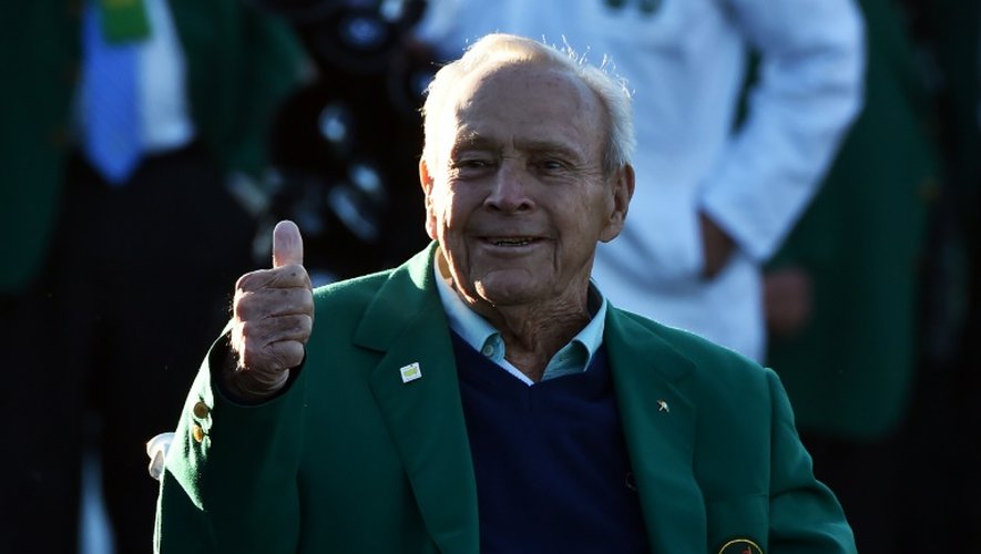 Le joueur de gold américain Arnold Palmer, le 7 avril 2016 à Augusta, en Floride