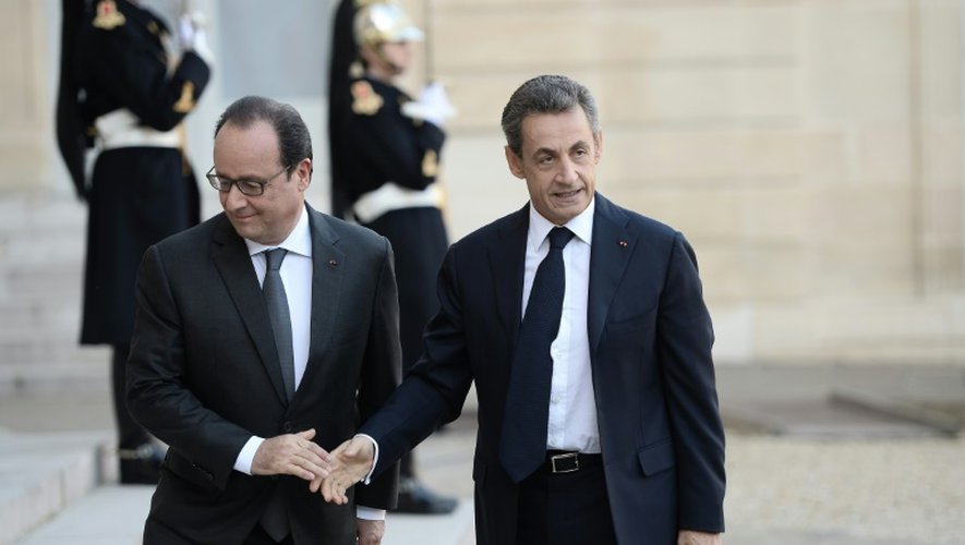 François Hollande et Nicolas Sarkozy le 15 novembre 2015 à l'Elysée