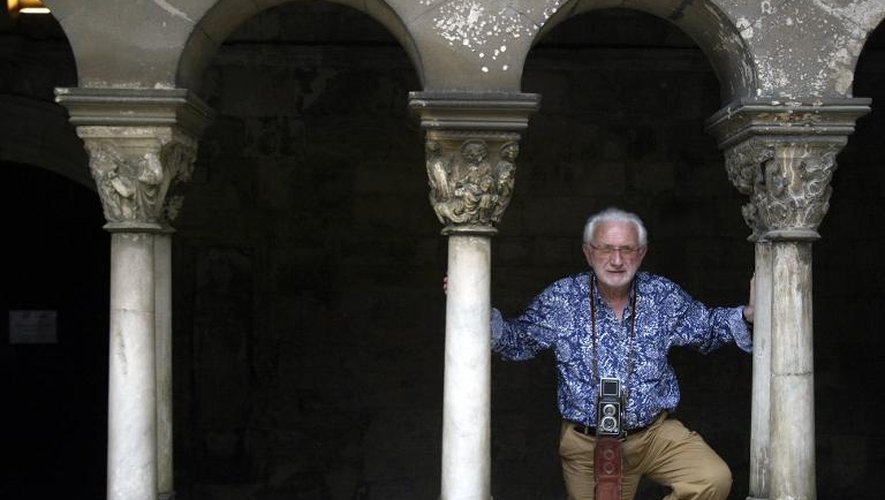 Lucien Clergue, photographié le 6 juillet 2004 à Arles