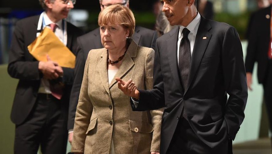 Angela Merkel et Barack Obama le 15 novembre 2014 à Brisbane