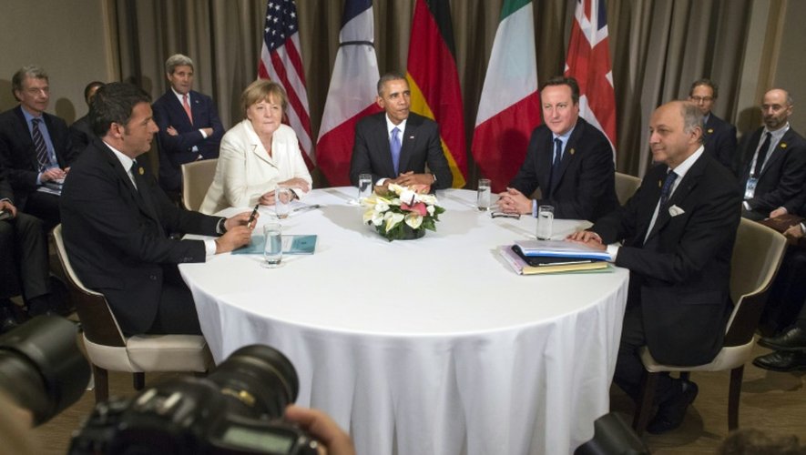 Des chefs d'Etat et de gouvernement, le 16 novembre 2015 à Antalya au sommet du G20