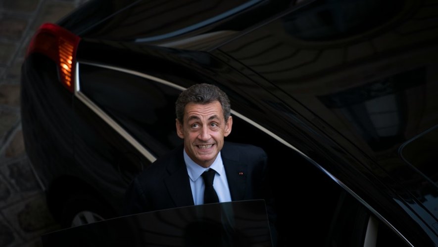 Nicolas Sarkozy, cadidat à la primaire de la droite, à Paris, le 27 septembre 2016