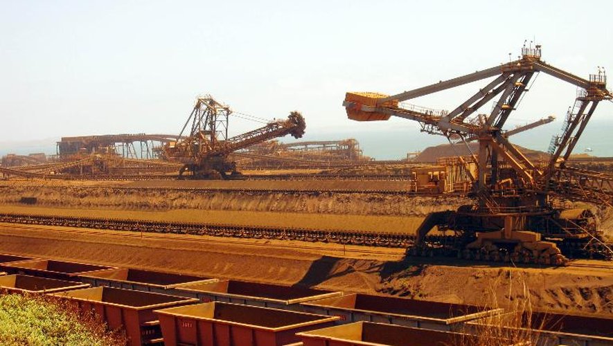 Un port d'exportation de minerai de fer du géant australien Rio Tinto, à Pilbara, en 2010