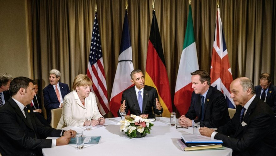 Des leaders mondiaux au sommet du G20, le 16 novembre 2015 à Antalya en Turquie