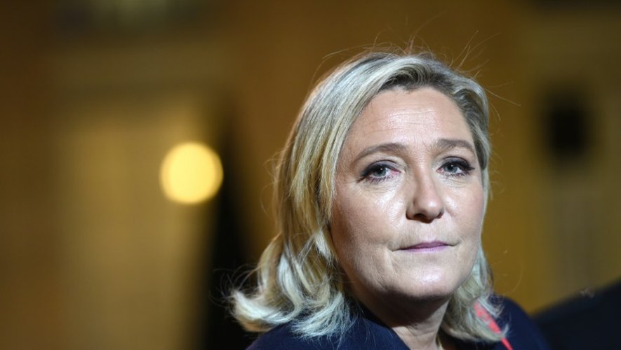 La présidente du Front national, Marine Le Pen, le 15 novembre 2015 à Paris