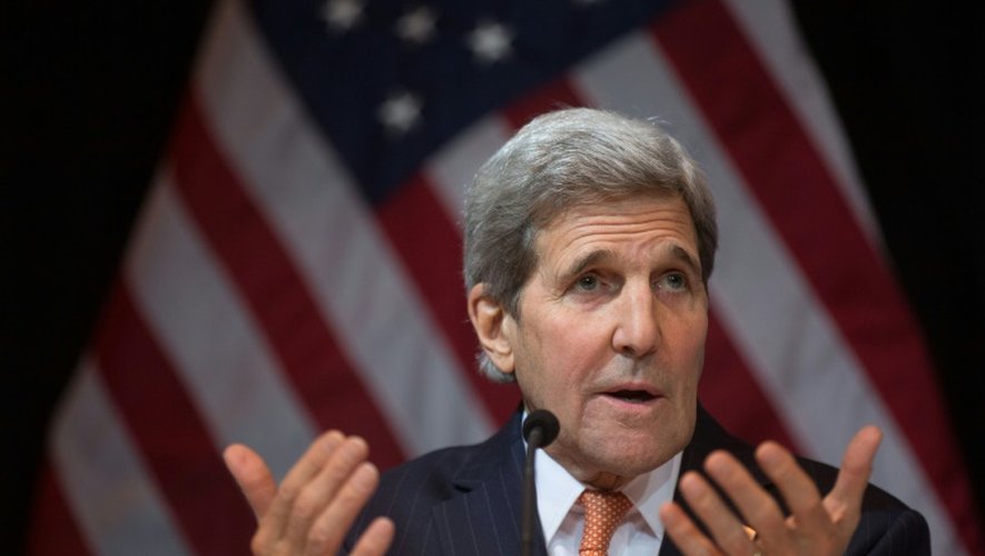Le secrétaire d'Etat américain John Kerry, le 14 novembre 2015 à Vienne