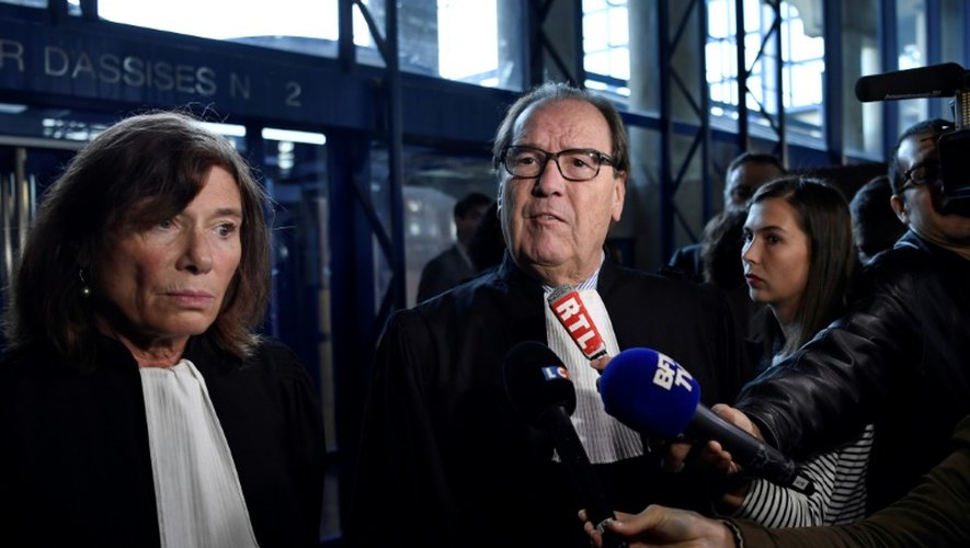 Frédérique Beaulieu avocat de Xavier Brosota et Christian Charriere-Bournazel lors du procès de 15 salariés d'Air France, le 27 septembre 2016 à Bobigny