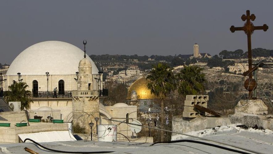 Vue en date du 24 janvier 2011 de la synagogue Hurva à Jérusalem