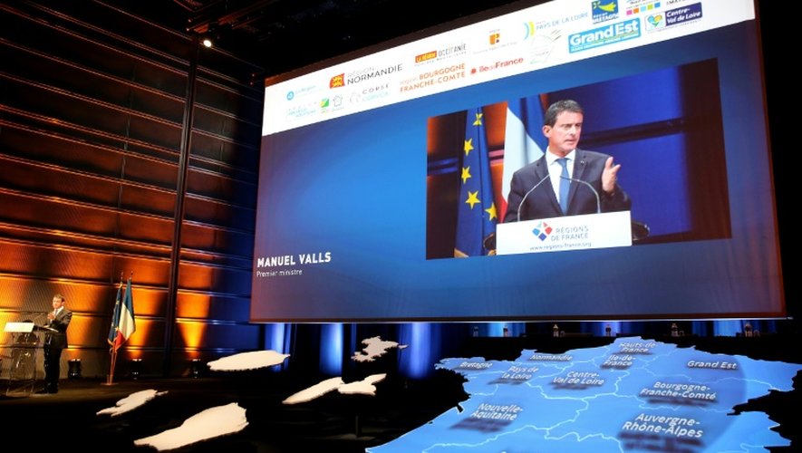 Le Premier ministre Manuel Valls, le 29 septembre 2016, à l'ouverture du congrès des régions à Reims (Marne)