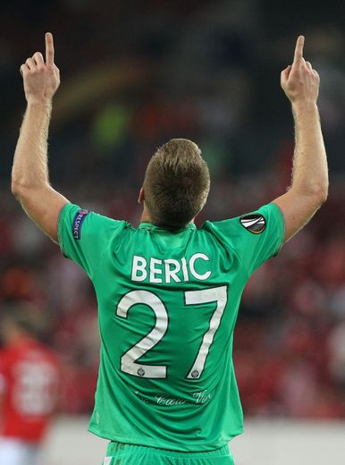 L'attaquant stéphanois Robert Beric, auteur de l'égalisation à Mayence en Europa League, le 15 septembre 2016