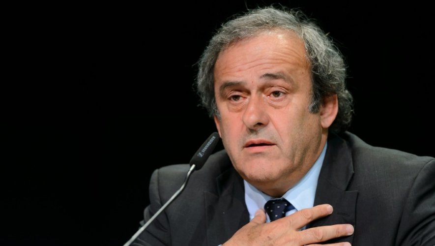 Michel Platini, le 28 mai 2015 à Zurich lors du Congrès de la Fifa
