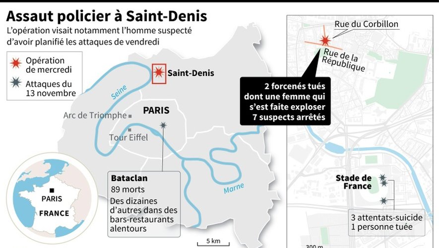 Assaut policier à Saint-Denis
