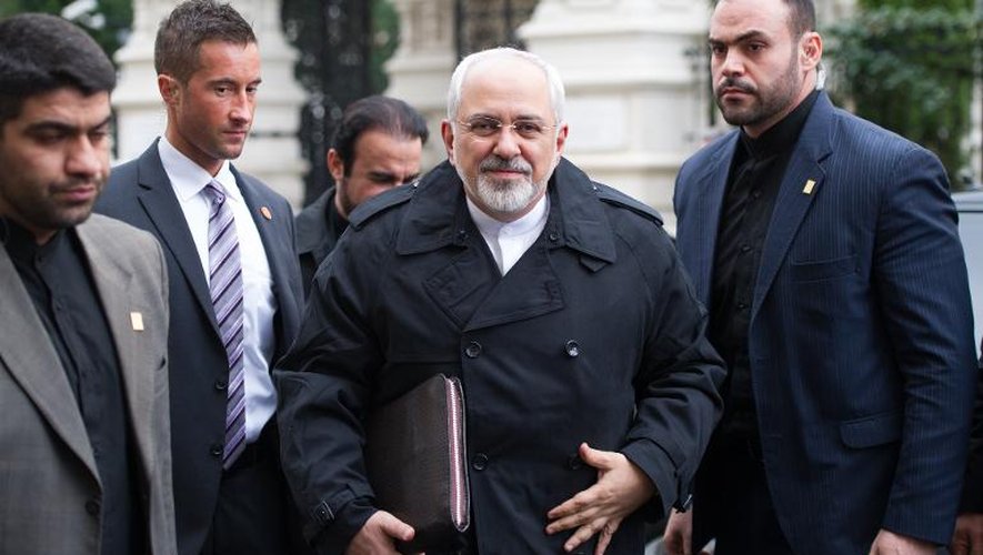 Le ministre iranien des Affaires étrangères Mohammad Javad Zarif à Vienne le 18 novembre à la reprise des négociations sur le nucléaire iranien avec les Occidentaux