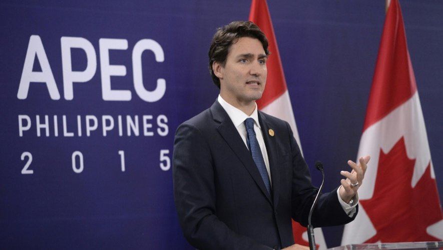 Le Premier ministre du Canada Justin Trudeau au sommet de l'APEC à Manille le 19 novembre 2015