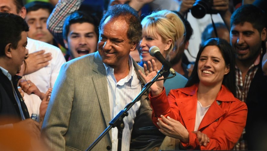 Le maire de Buenos Aires et candidat à la présidentielle en Argentine, Daniel Scioli, le 19 novembre 2015 à Buenos Aires