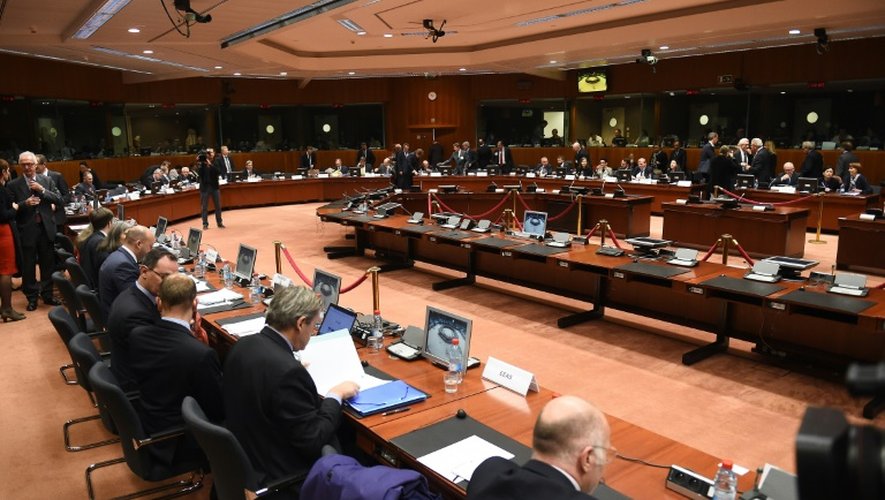 Les ministres européens de l'Intérieur et de la Justice réunis le 20 novembre 2015 à Bruxelles