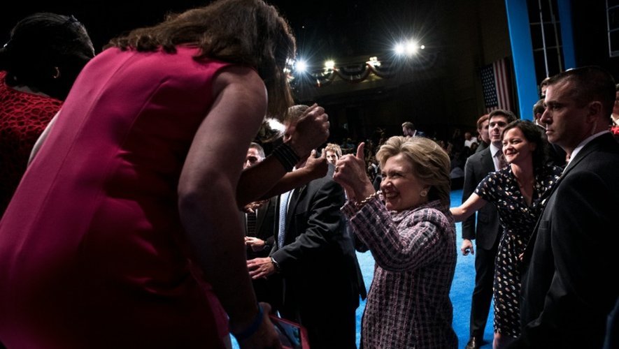 Hillary Clinton, lors d'un meeting en Floride le 30 septembre 2016