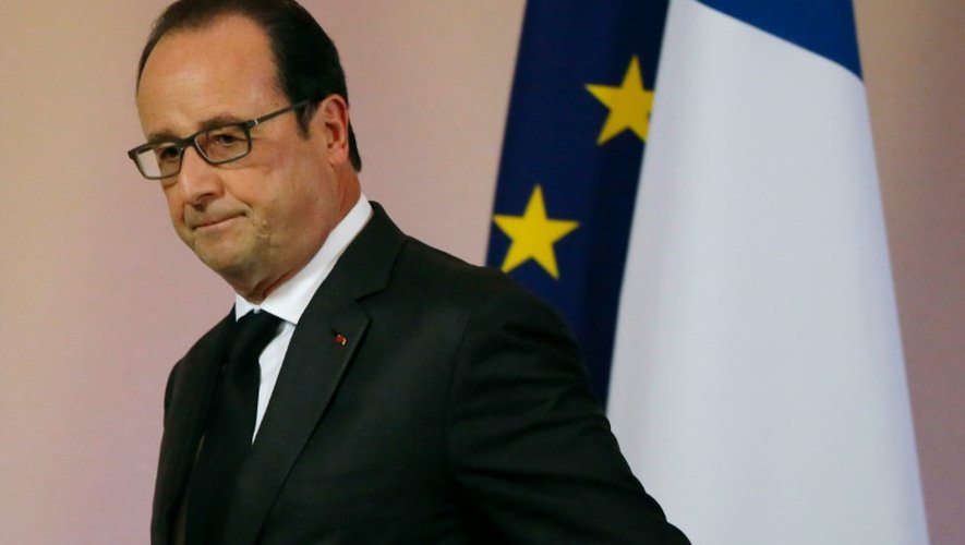 Le président François Hollande à l'Elysée à Paris, le 20 novembre 2015
