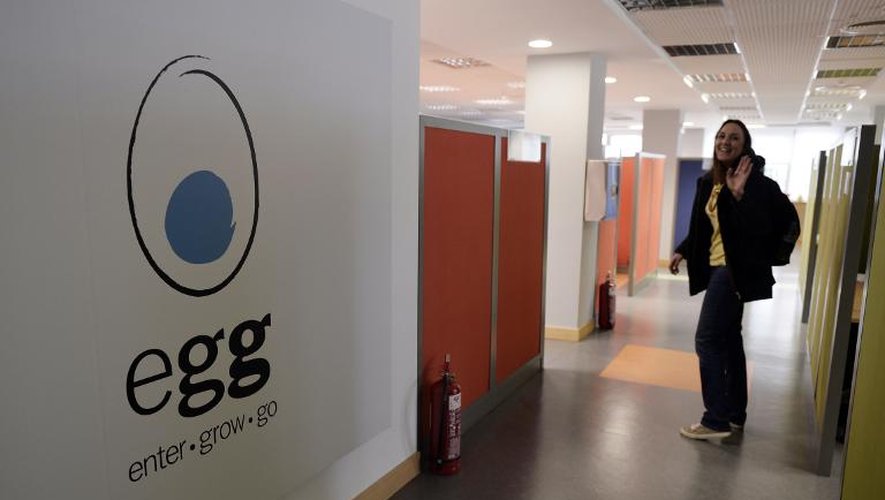 L'incubateur de start-ups Egg, installé dans le centre d'Athènes, le 12 novembre 2014
