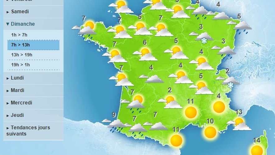 La neige attendue samedi en Aveyron