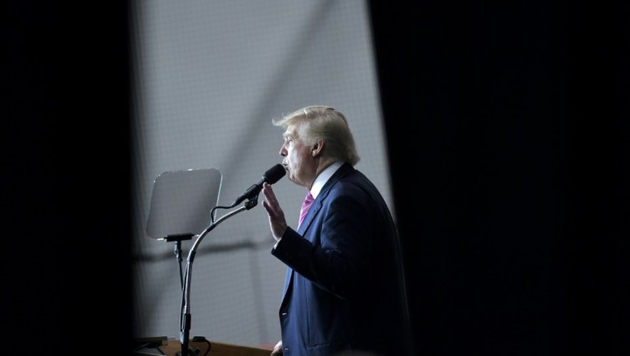 Le candidat républicain à la Maison Blanche lors d'un discours à Manheim en Pennsylvania, le 1er octobre 2016