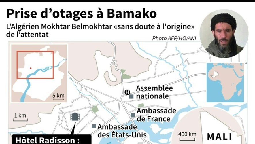 Bamako: prise d'otages terminée
