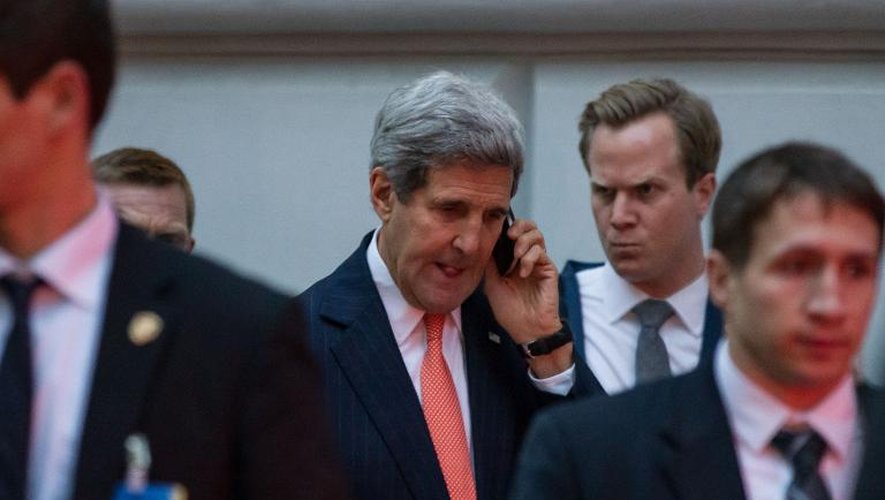 Le secrétaire d'Etat américain John Kerry, le 21 novembre 2014 à Vienne, lors des négociations sur le nucléaire iranien